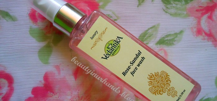 Vedantika Herbals Rose-Sandal face wash Review - Eleena Alphonso